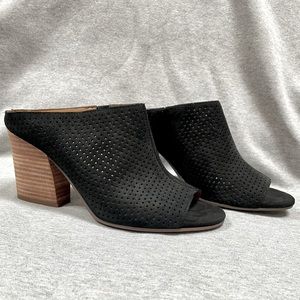 Franco Sarto Black Flora 2 heels size 8 EUC